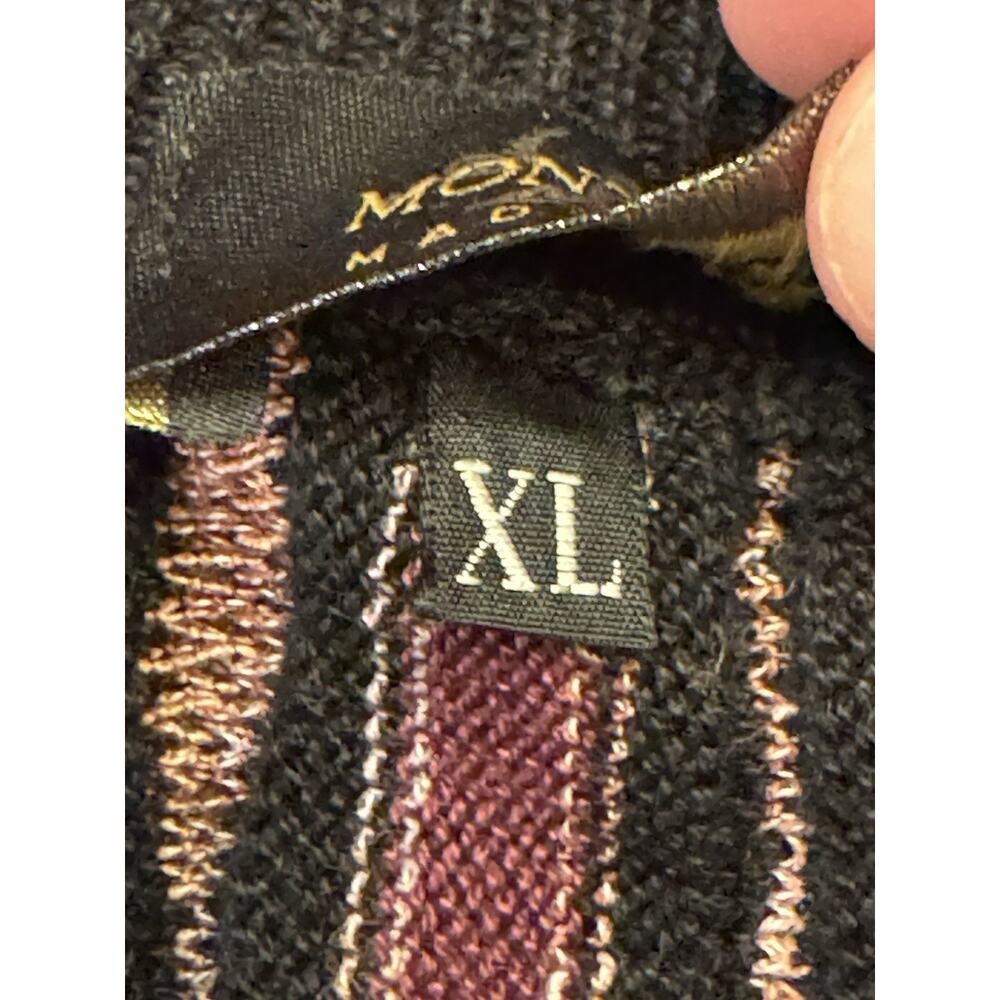 XL Montechiaro Sweater 100% Mercerized Cotton 3d Weave Cosby COOGIE Style Italy - Picture 3 of 11